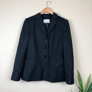 Black Pin-Stripe Blazer